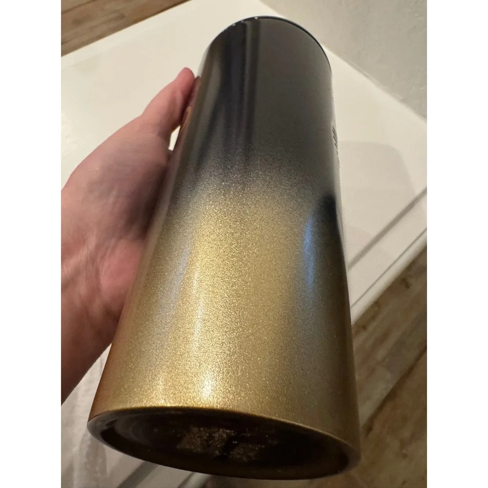 Starbucks Disney World‎ 50th Anniversary Black Gold Ombre Tumbler 24oz Cold Cup
